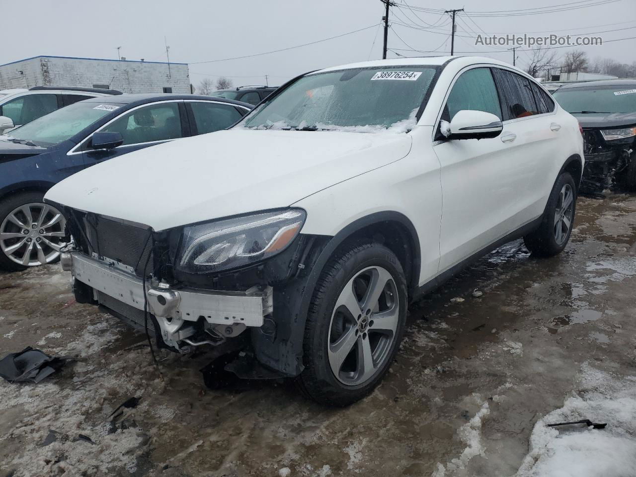 2019 Mercedes-benz Glc Coupe 300 4matic Белый vin: WDC0J4KB4KF580026