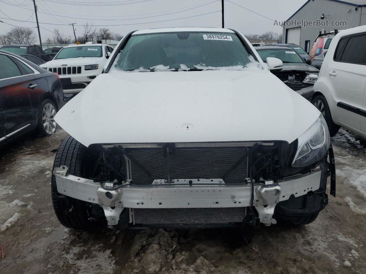 2019 Mercedes-benz Glc Coupe 300 4matic White vin: WDC0J4KB4KF580026