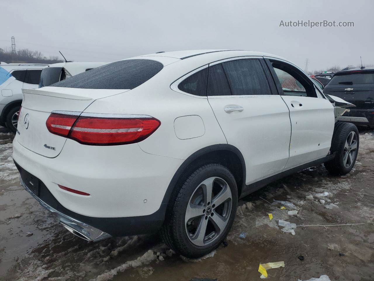 2019 Mercedes-benz Glc Coupe 300 4matic Белый vin: WDC0J4KB4KF580026