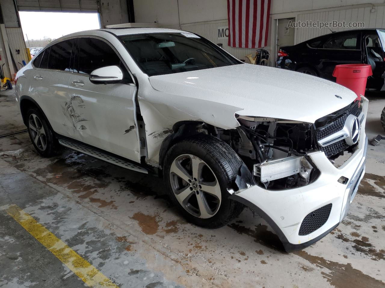 2019 Mercedes-benz Glc Coupe 300 4matic White vin: WDC0J4KB7KF561177