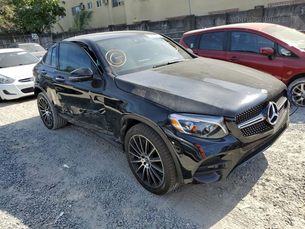 2019 Mercedes-benz Glc Coupe 300 4matic Black vin: WDC0J4KB7KF629624