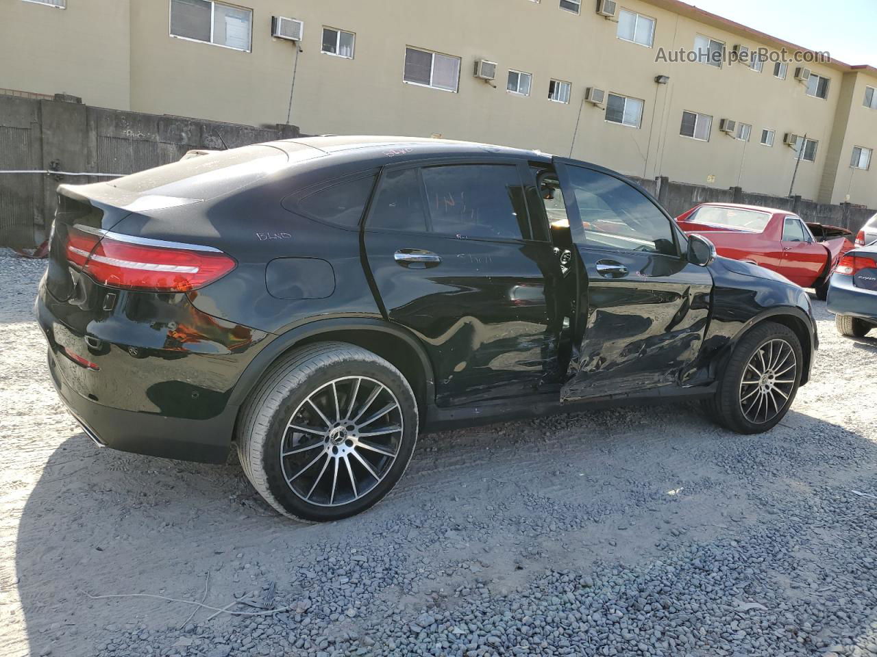 2019 Mercedes-benz Glc Coupe 300 4matic Black vin: WDC0J4KB7KF629624