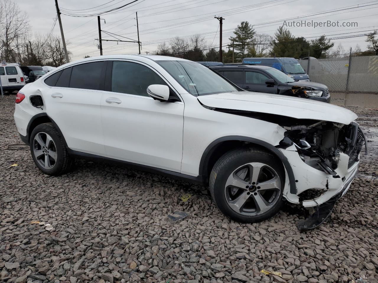 2019 Mercedes-benz Glc Coupe 300 4matic White vin: WDC0J4KB7KF656712