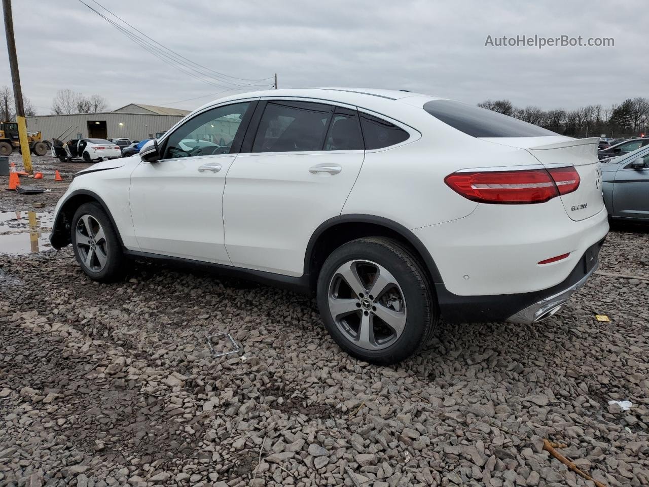 2019 Mercedes-benz Glc Coupe 300 4matic White vin: WDC0J4KB7KF656712