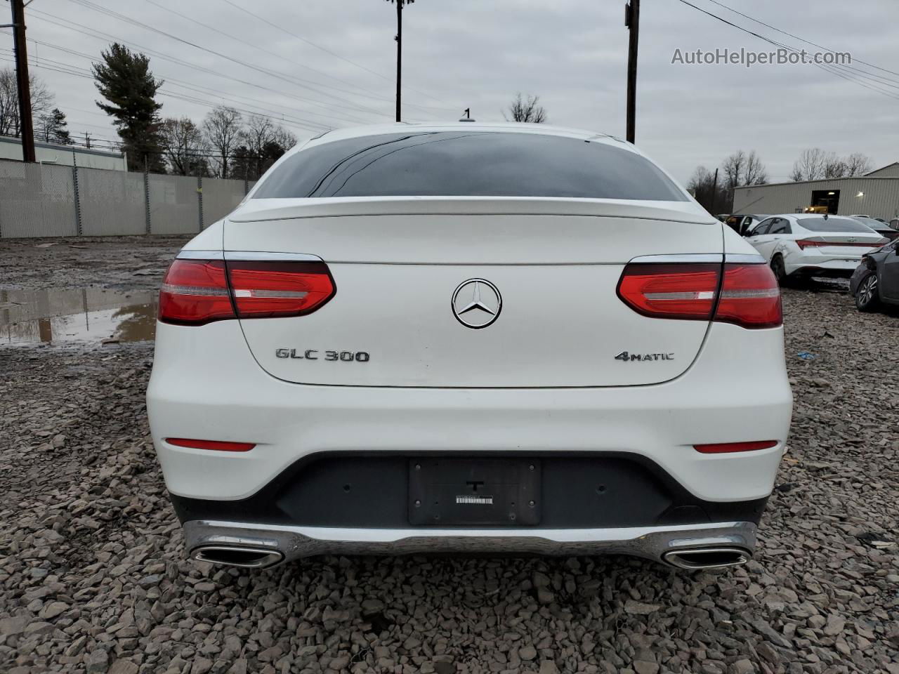 2019 Mercedes-benz Glc Coupe 300 4matic White vin: WDC0J4KB7KF656712