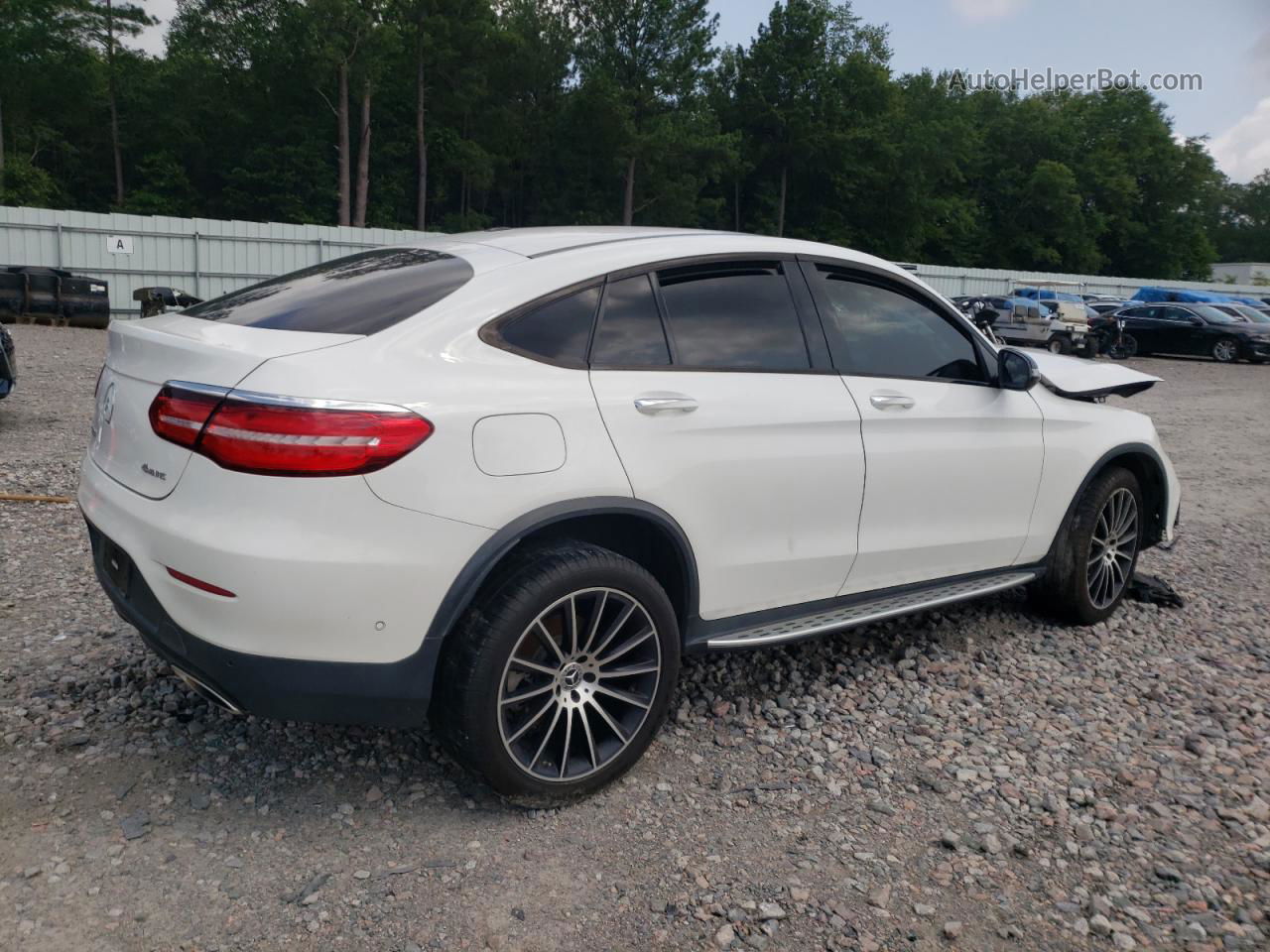 2019 Mercedes-benz Glc Coupe 300 4matic Белый vin: WDC0J4KB7KF668262