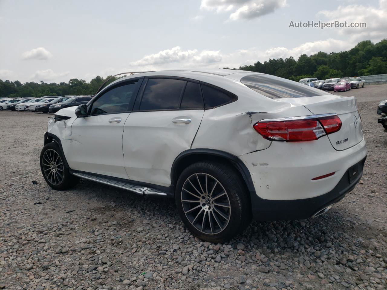 2019 Mercedes-benz Glc Coupe 300 4matic White vin: WDC0J4KB7KF668262