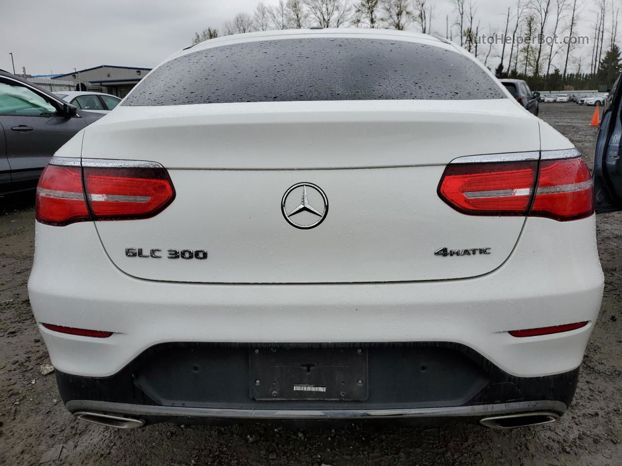 2019 Mercedes-benz Glc Coupe 300 4matic White vin: WDC0J4KB8KF566307