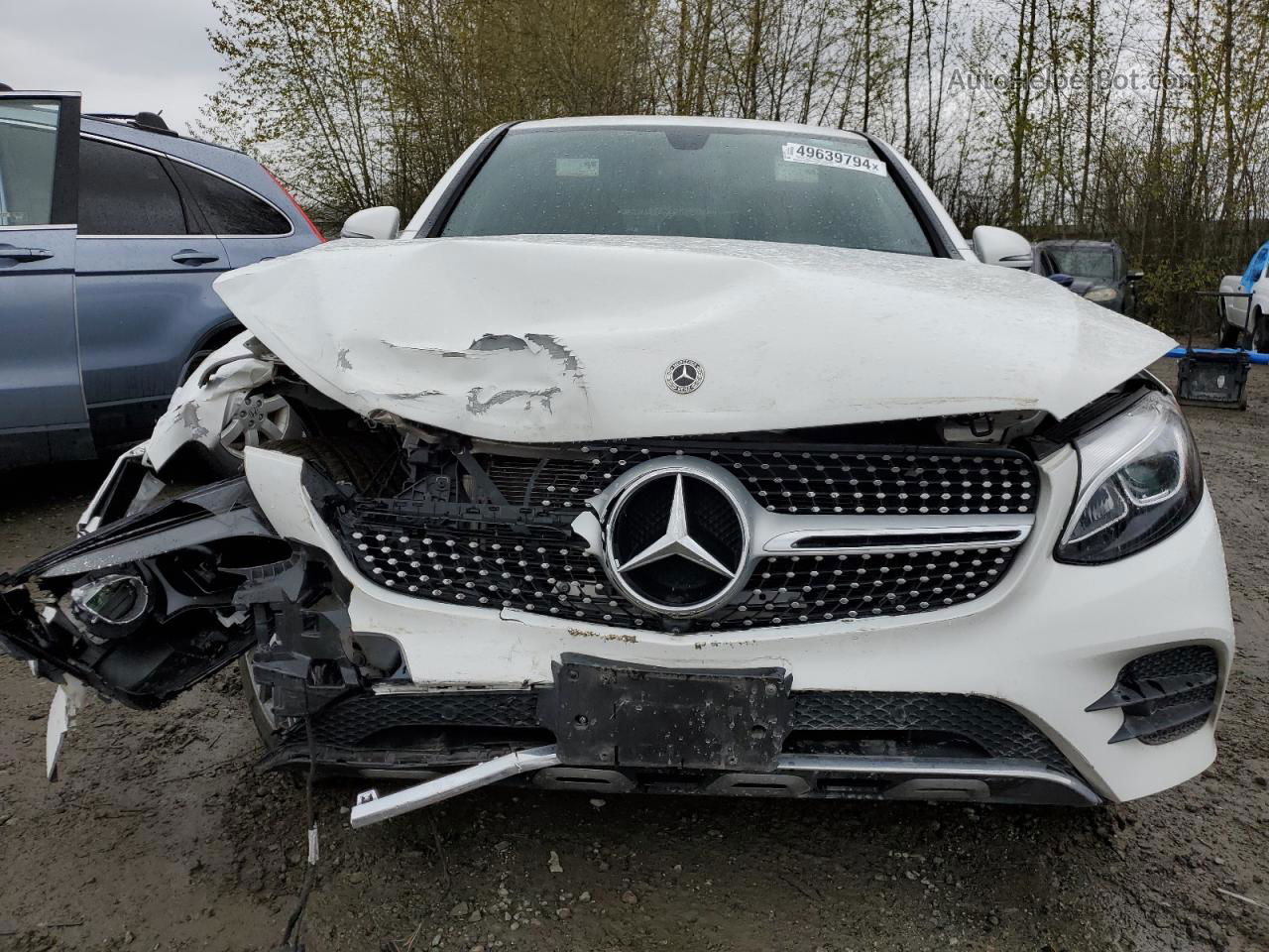 2019 Mercedes-benz Glc Coupe 300 4matic White vin: WDC0J4KB8KF566307