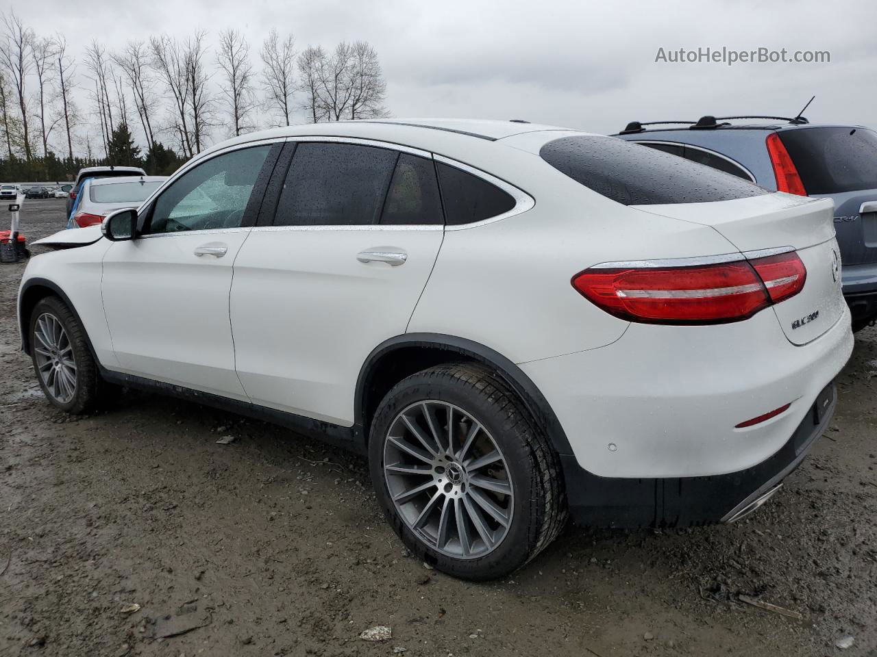 2019 Mercedes-benz Glc Coupe 300 4matic White vin: WDC0J4KB8KF566307