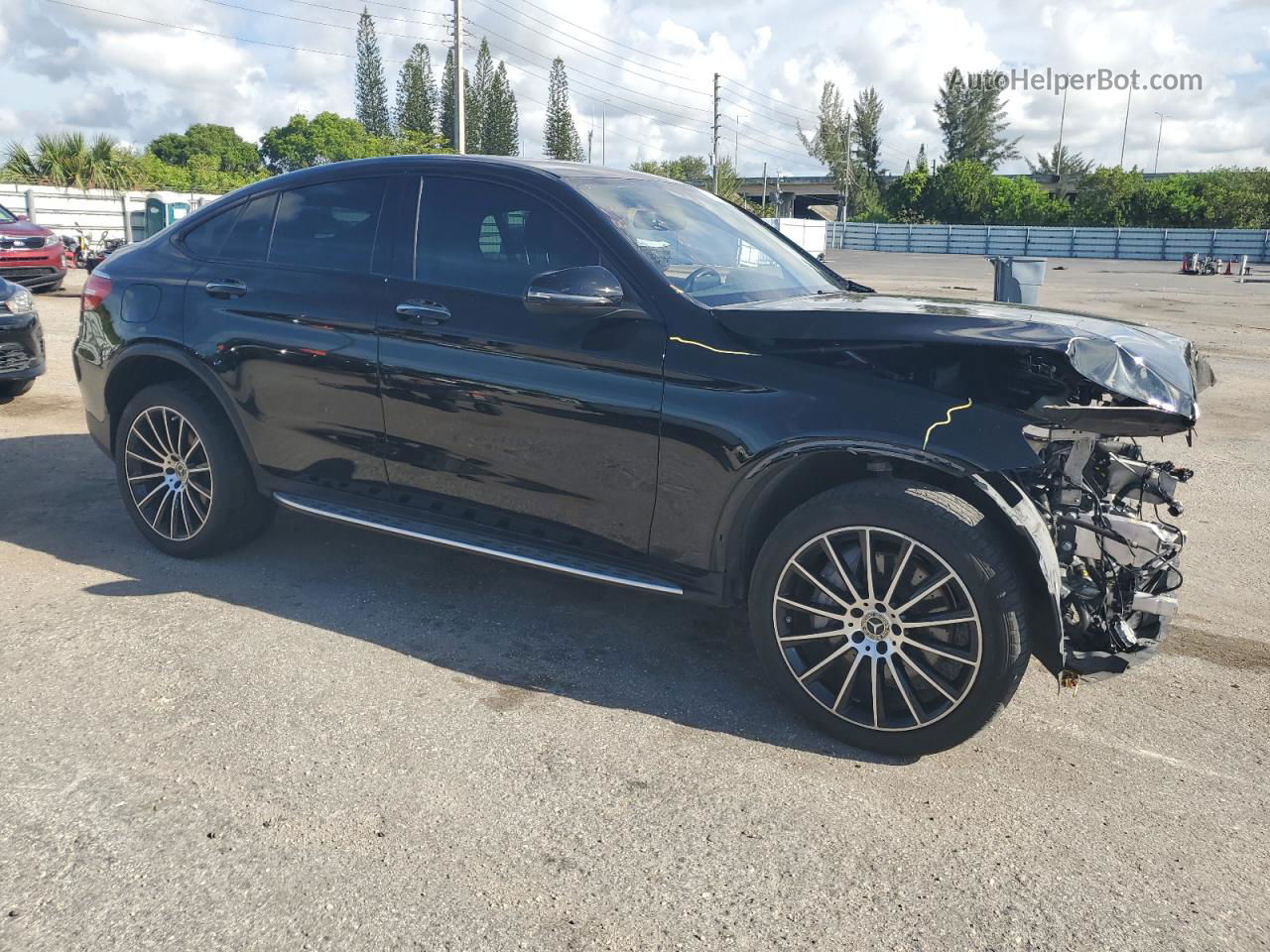 2019 Mercedes-benz Glc Coupe 300 4matic Black vin: WDC0J4KB9KF640916