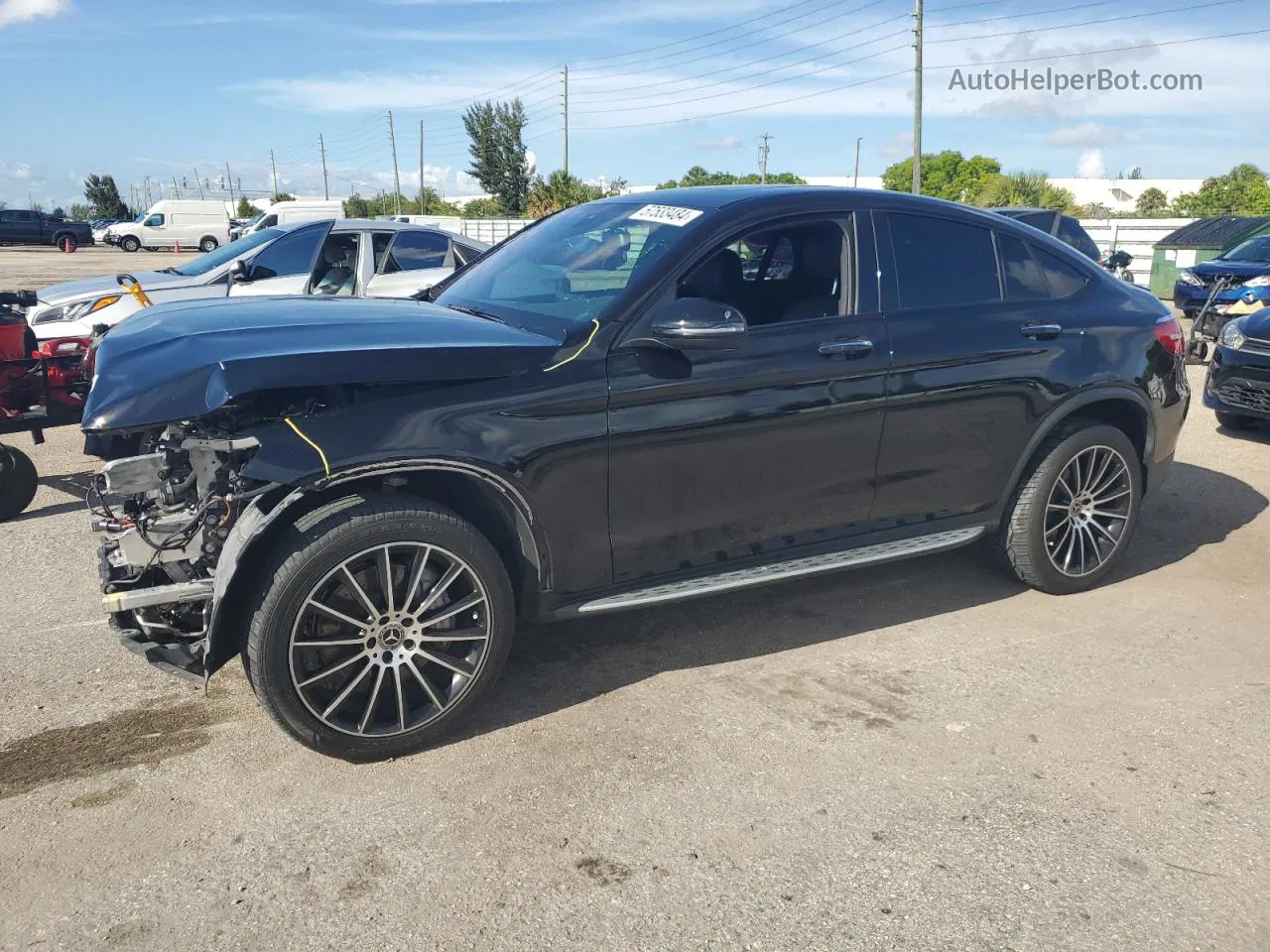 2019 Mercedes-benz Glc Coupe 300 4matic Black vin: WDC0J4KB9KF640916