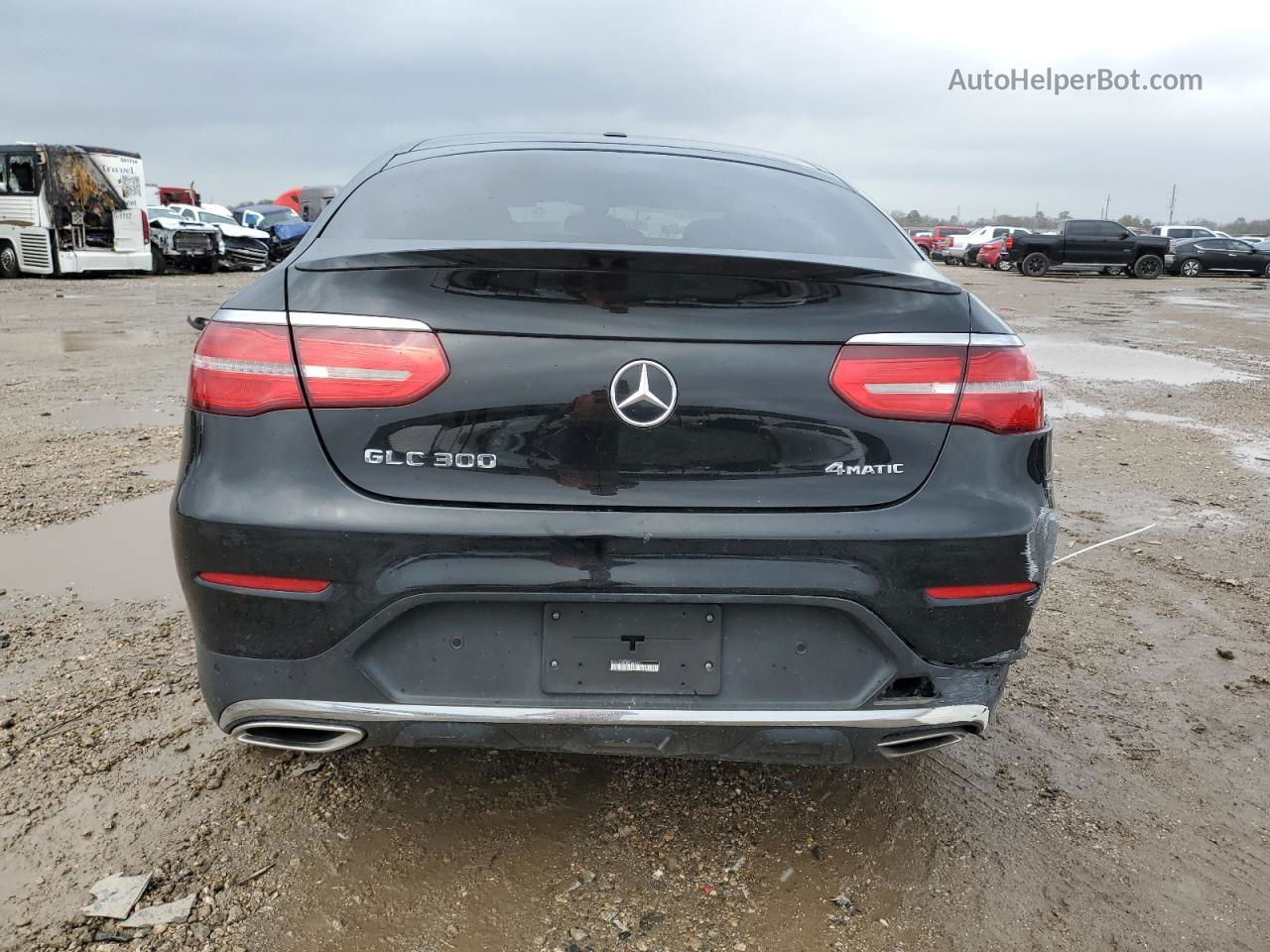 2019 Mercedes-benz Glc Coupe 300 4matic Black vin: WDC0J4KB9KF666271