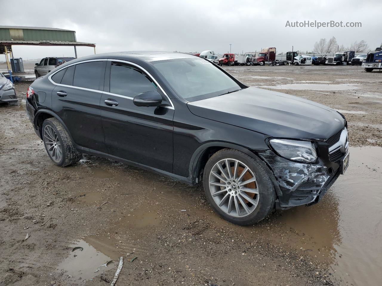 2019 Mercedes-benz Glc Coupe 300 4matic Черный vin: WDC0J4KB9KF666271