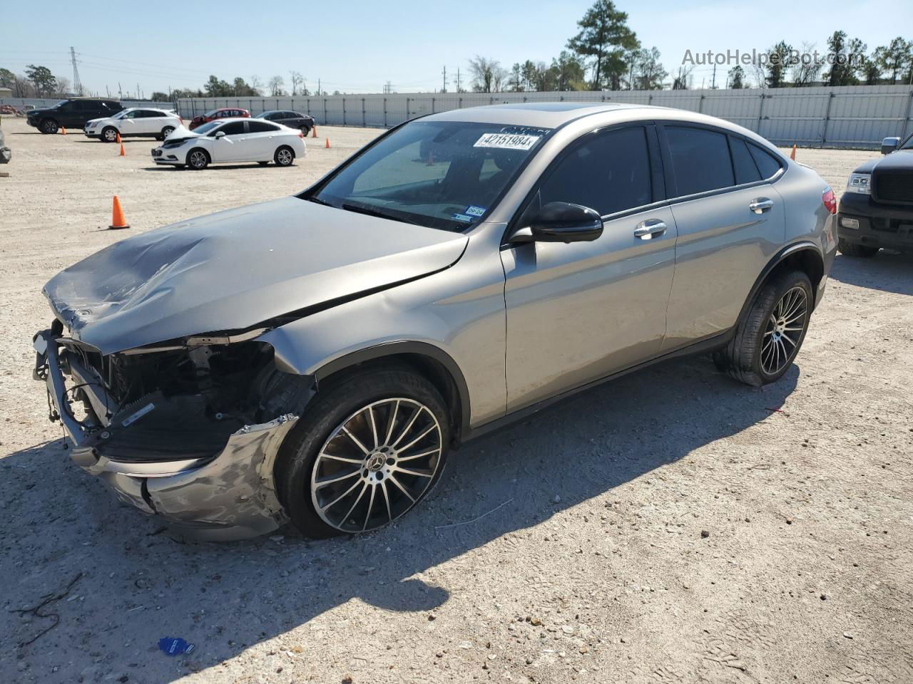 2019 Mercedes-benz Glc Coupe 300 4matic Gray vin: WDC0J4KBXKF627611