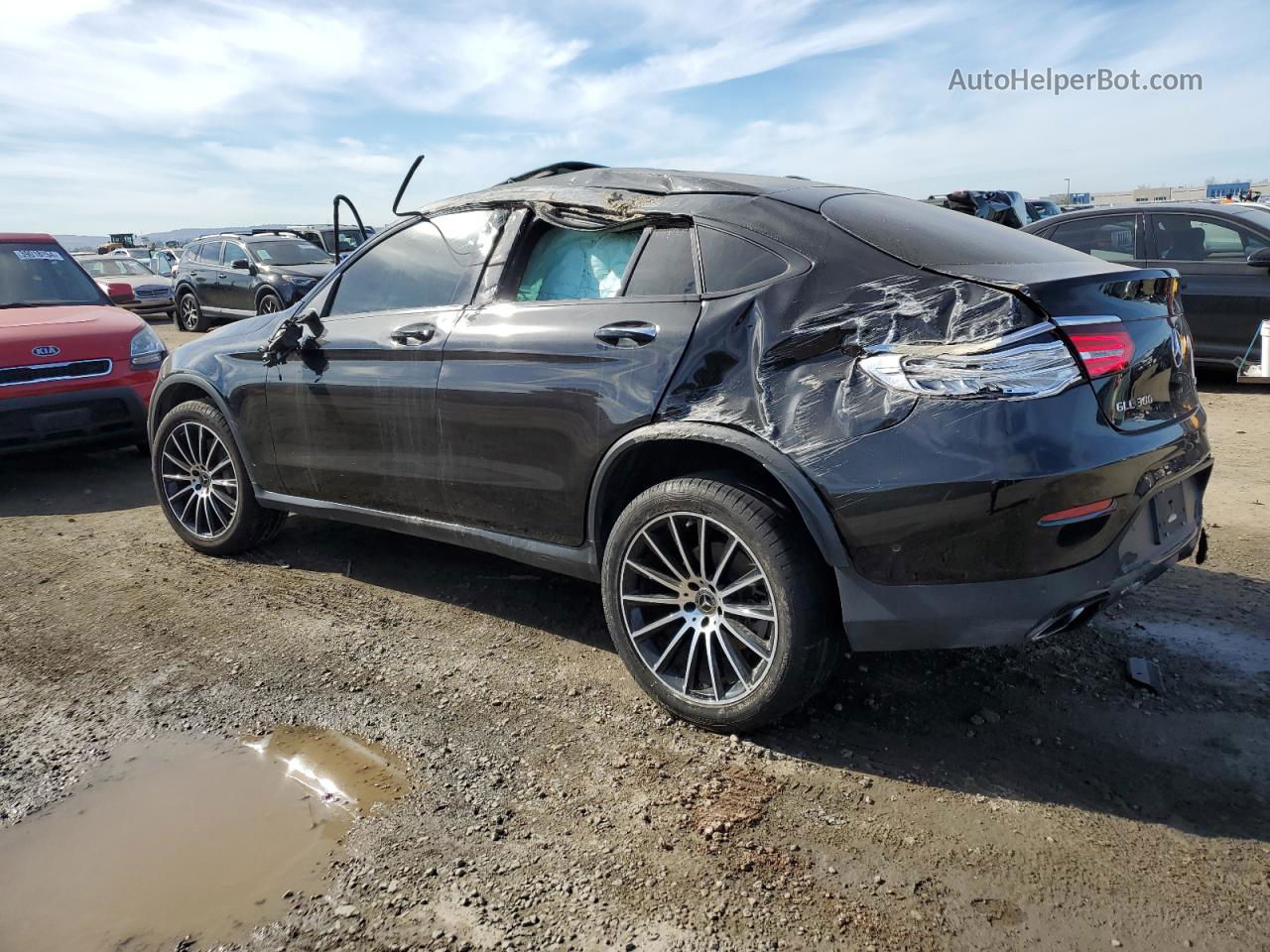 2019 Mercedes-benz Glc Coupe 300 4matic Black vin: WDC0J4KBXKF660091