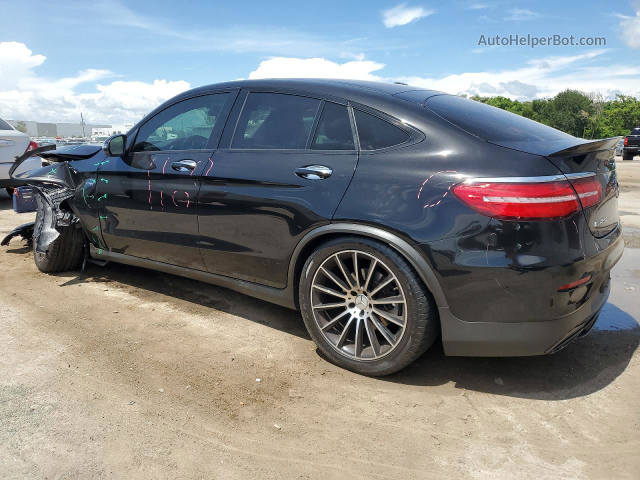 2019 Mercedes-benz Glc Coupe 43 4matic Amg Черный vin: WDC0J6EB4KF527365