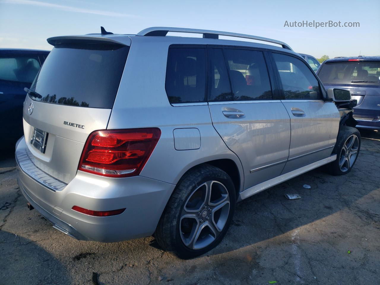 2013 Mercedes-benz Glk 250 Bluetec Silver vin: WDCGG0EB6DG098446