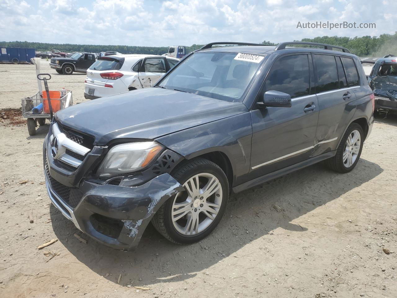 2013 Mercedes-benz Glk 350 Gray vin: WDCGG5HB3DF990281