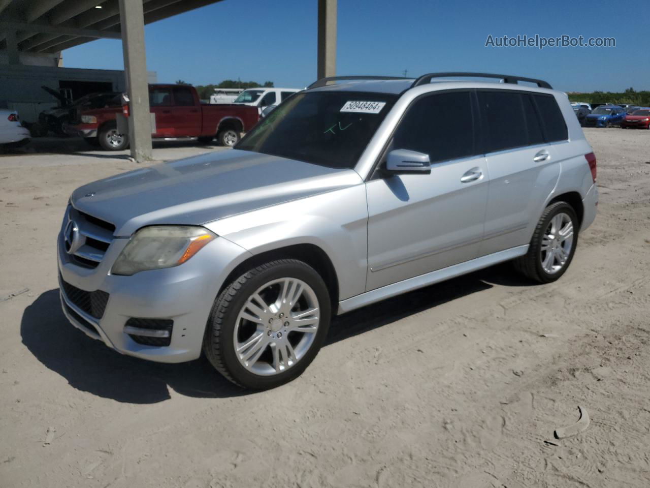 2013 Mercedes-benz Glk 350 Silver vin: WDCGG5HB3DG051058