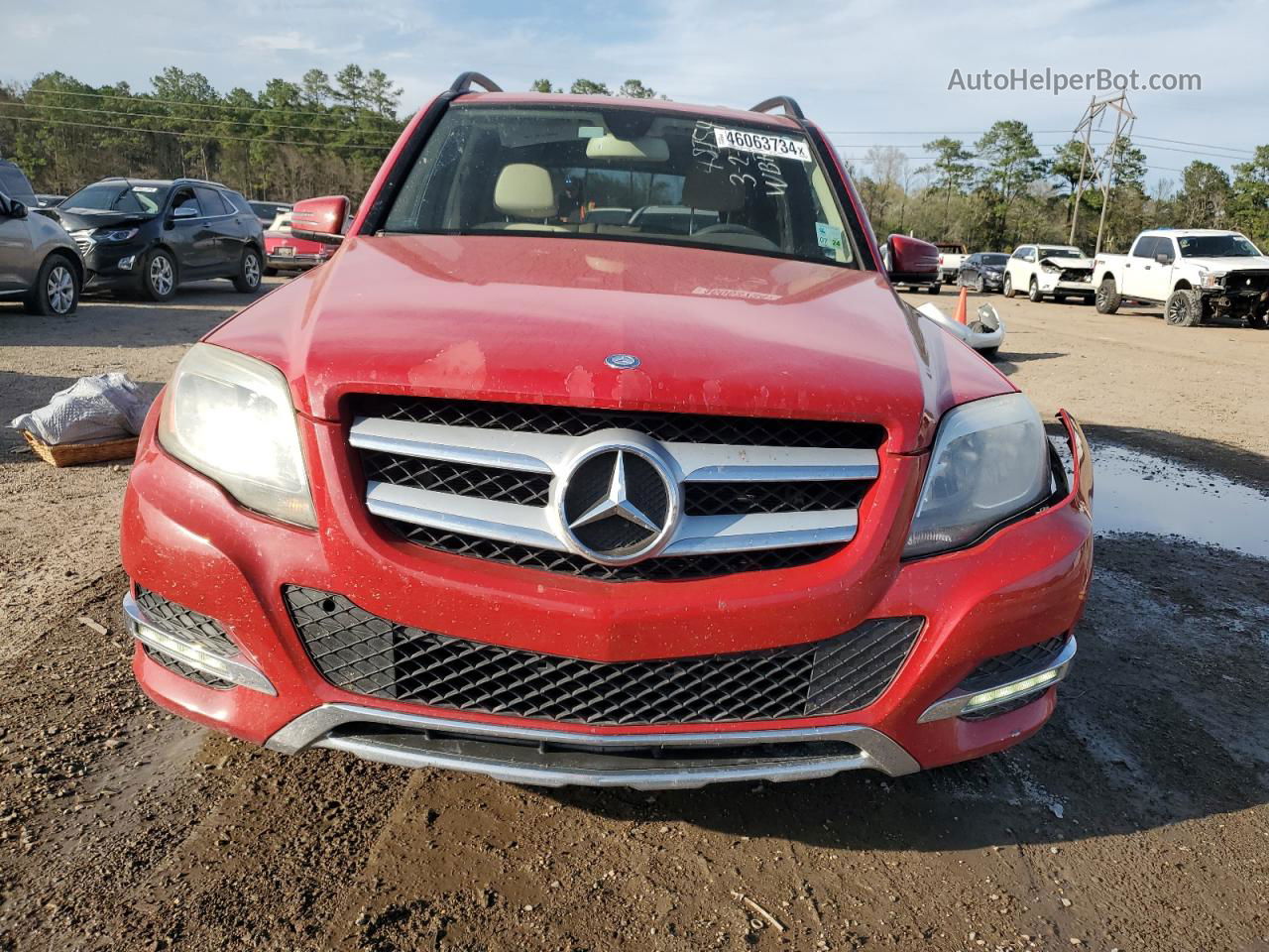 2013 Mercedes-benz Glk 350 Red vin: WDCGG5HB3DG131363