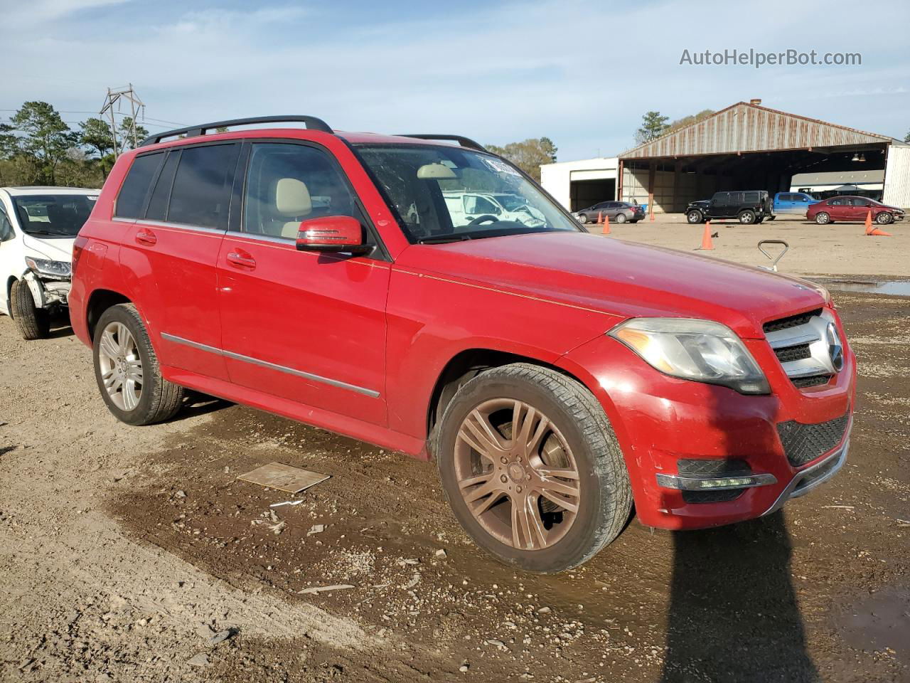 2013 Mercedes-benz Glk 350 Red vin: WDCGG5HB3DG131363