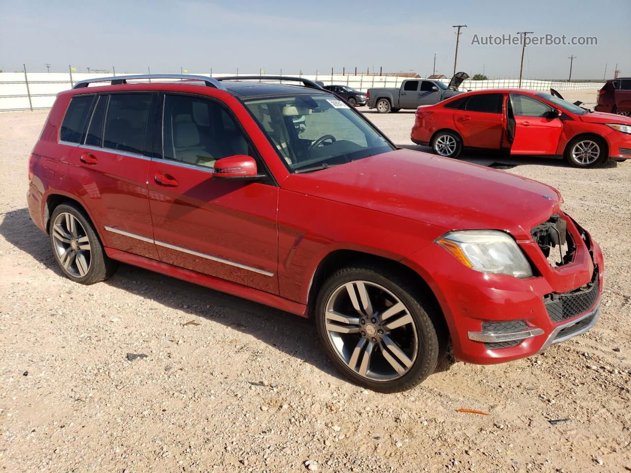 2013 Mercedes-benz Glk 350 Red vin: WDCGG5HB4DG036939