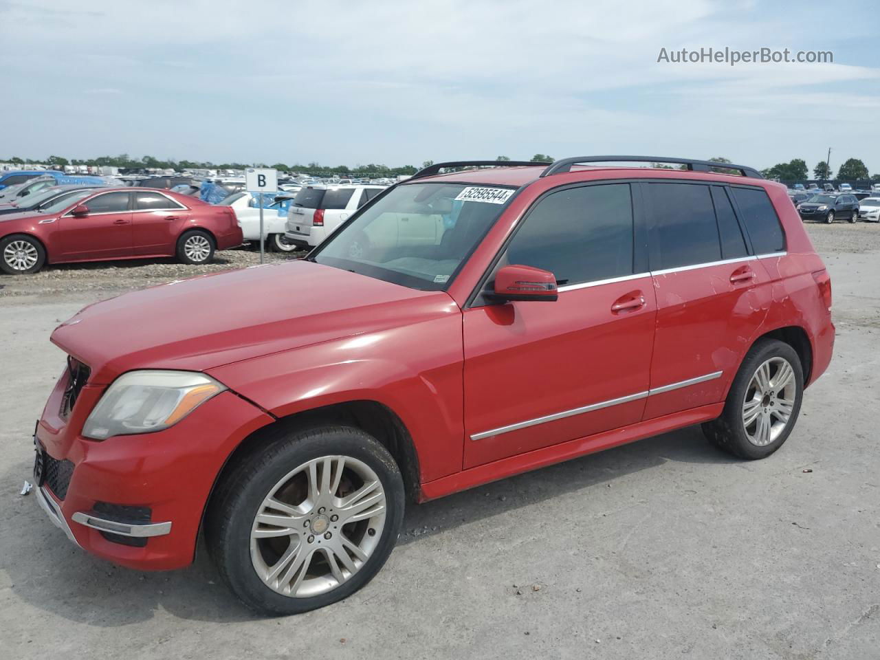 2013 Mercedes-benz Glk 350 Red vin: WDCGG5HB9DG143582