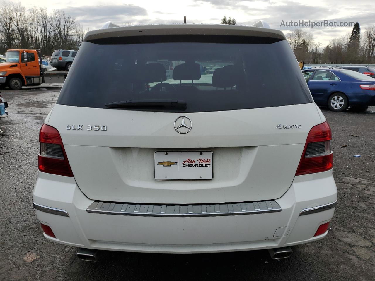 2011 Mercedes-benz Glk 350 4matic White vin: WDCGG8HB1BF682041