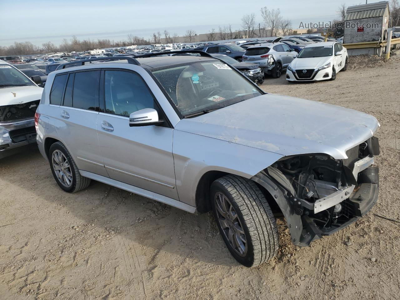 2013 Mercedes-benz Glk 350 4matic Silver vin: WDCGG8JB0DF970615