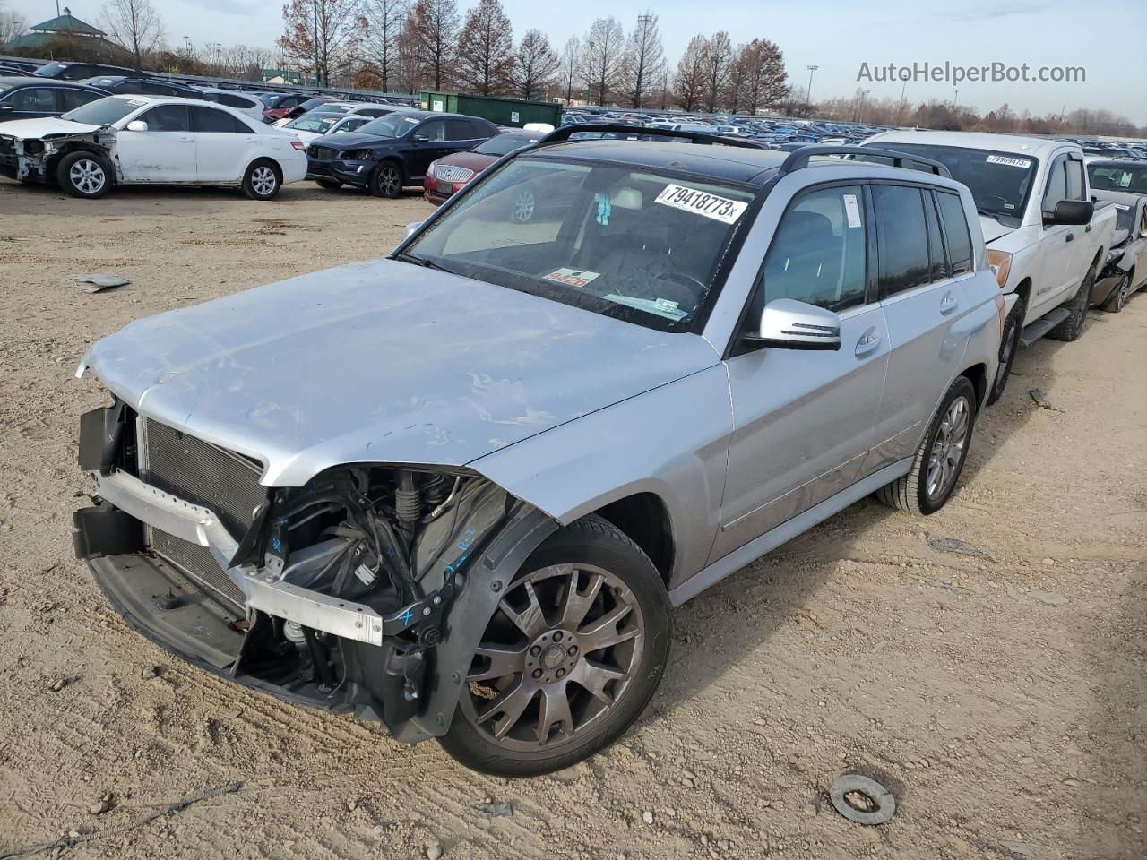 2013 Mercedes-benz Glk 350 4matic Silver vin: WDCGG8JB0DF970615