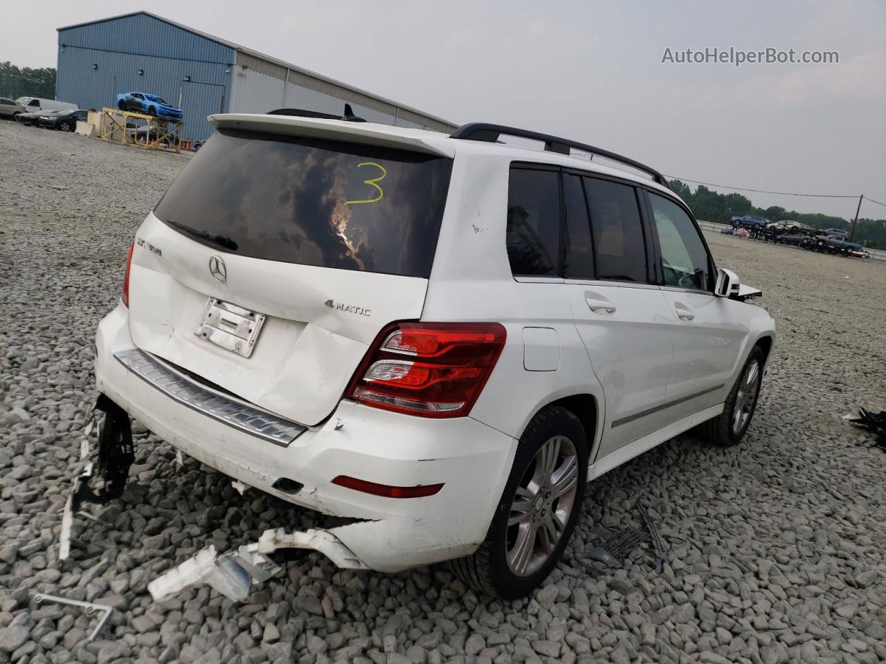 2013 Mercedes-benz Glk 350 4matic White vin: WDCGG8JB0DG047108