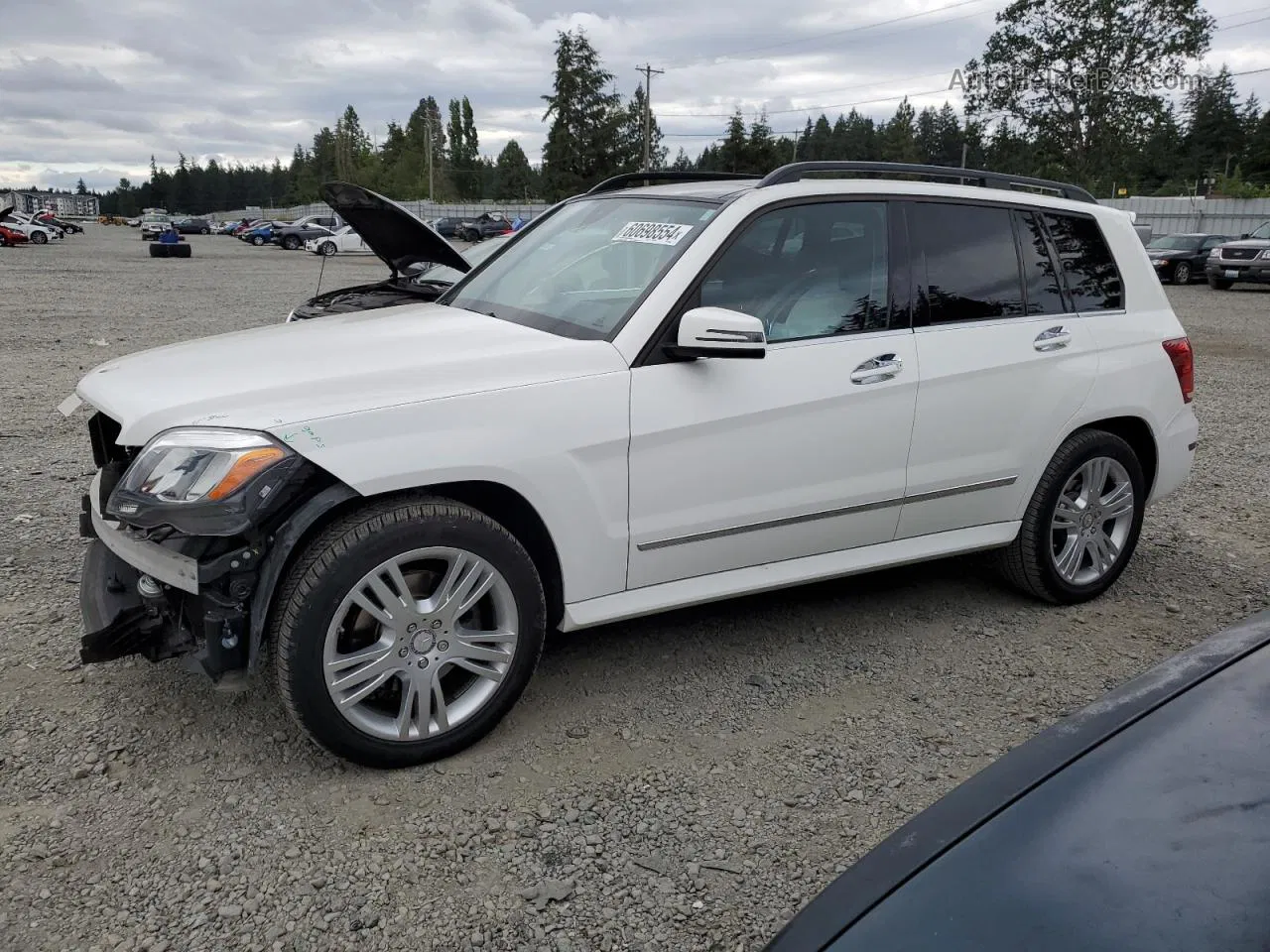 2013 Mercedes-benz Glk 350 4matic Белый vin: WDCGG8JB0DG066483