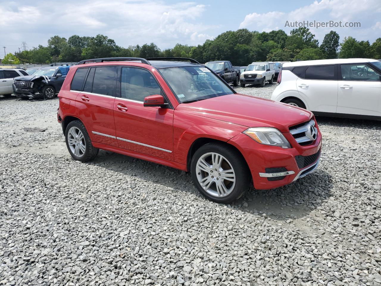 2013 Mercedes-benz Glk 350 4matic Red vin: WDCGG8JB1DF974270