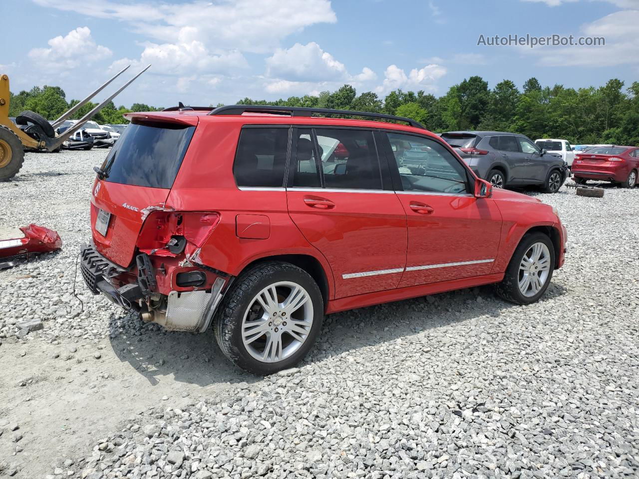 2013 Mercedes-benz Glk 350 4matic Красный vin: WDCGG8JB1DF974270