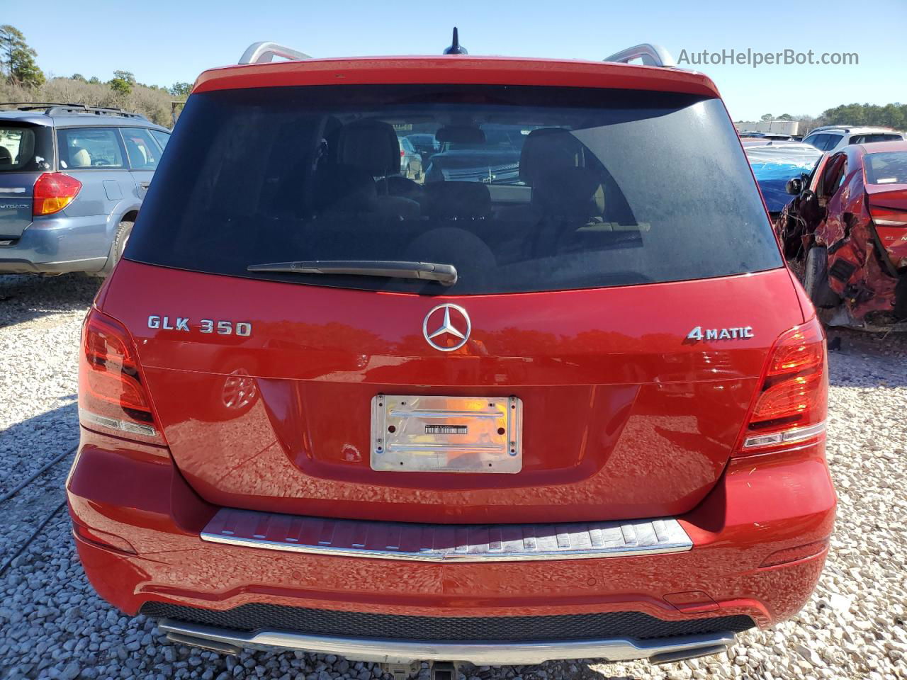 2013 Mercedes-benz Glk 350 4matic Red vin: WDCGG8JB1DG030320