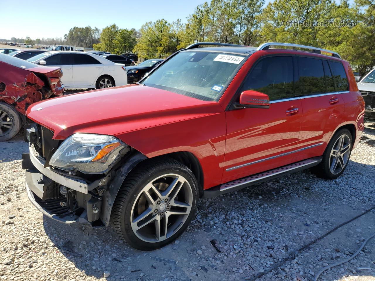 2013 Mercedes-benz Glk 350 4matic Red vin: WDCGG8JB1DG030320