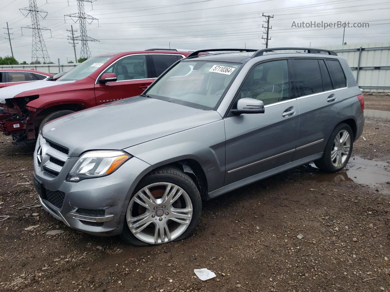 2013 Mercedes-benz Glk 350 4matic Gray vin: WDCGG8JB1DG076343