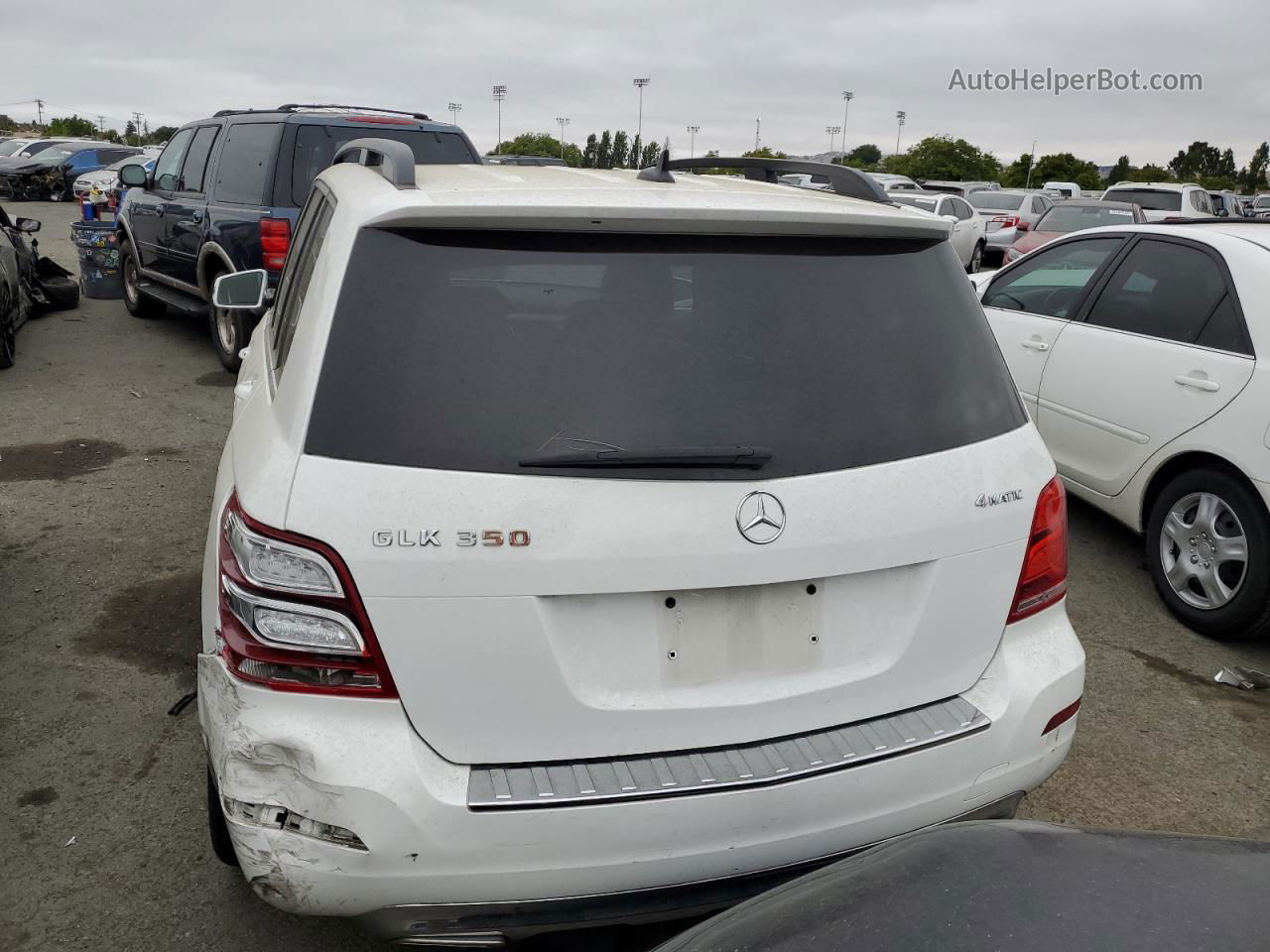 2013 Mercedes-benz Glk 350 4matic White vin: WDCGG8JB2DG124030