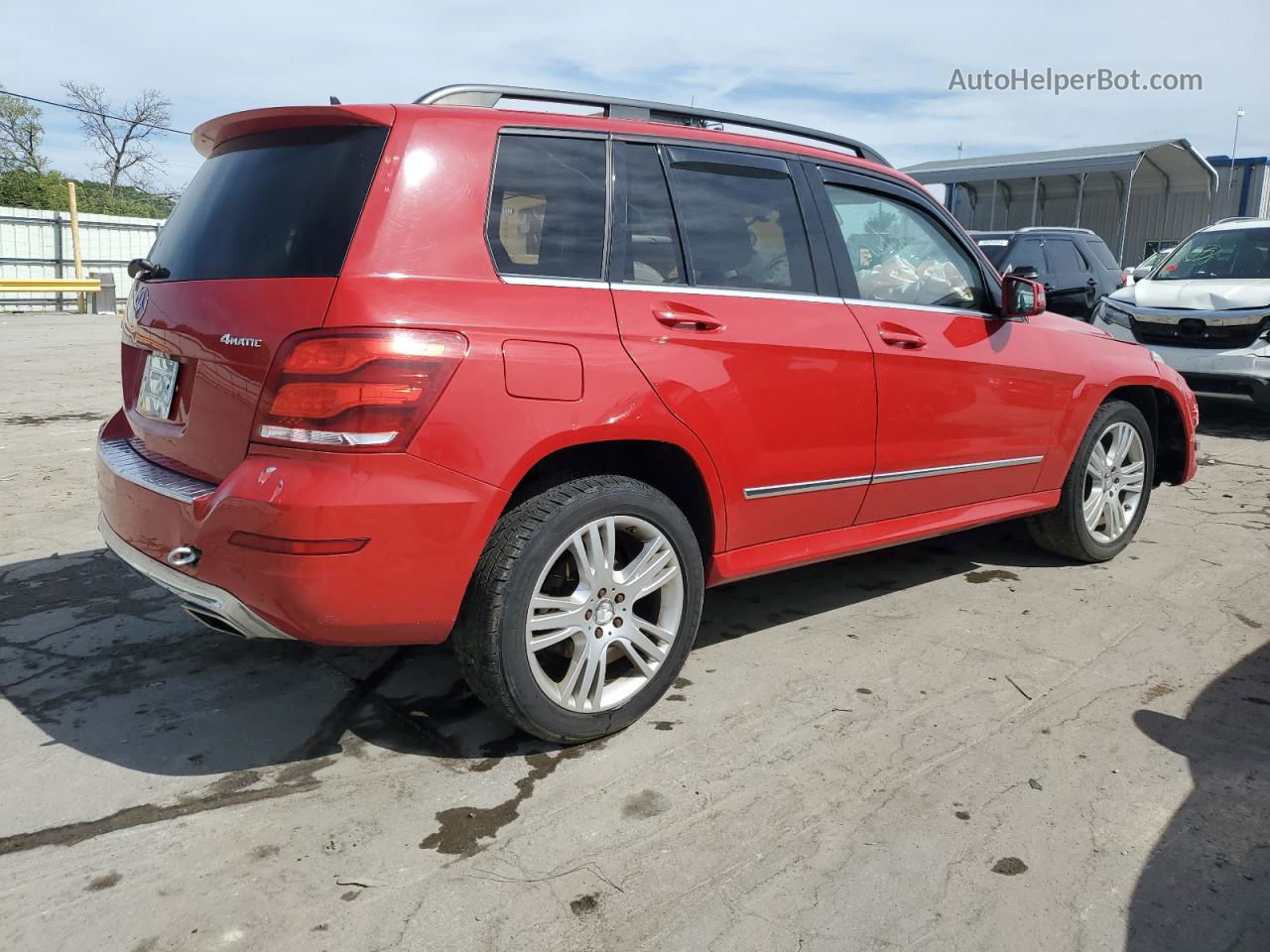 2013 Mercedes-benz Glk 350 4matic Red vin: WDCGG8JB3DF972956