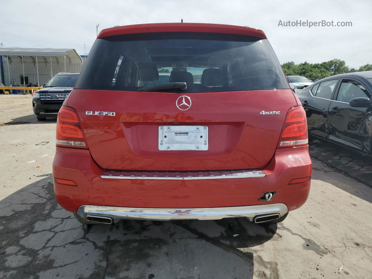 2013 Mercedes-benz Glk 350 4matic Red vin: WDCGG8JB3DF972956