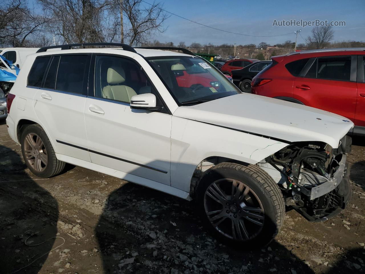 2013 Mercedes-benz Glk 350 4matic Белый vin: WDCGG8JB3DG053338