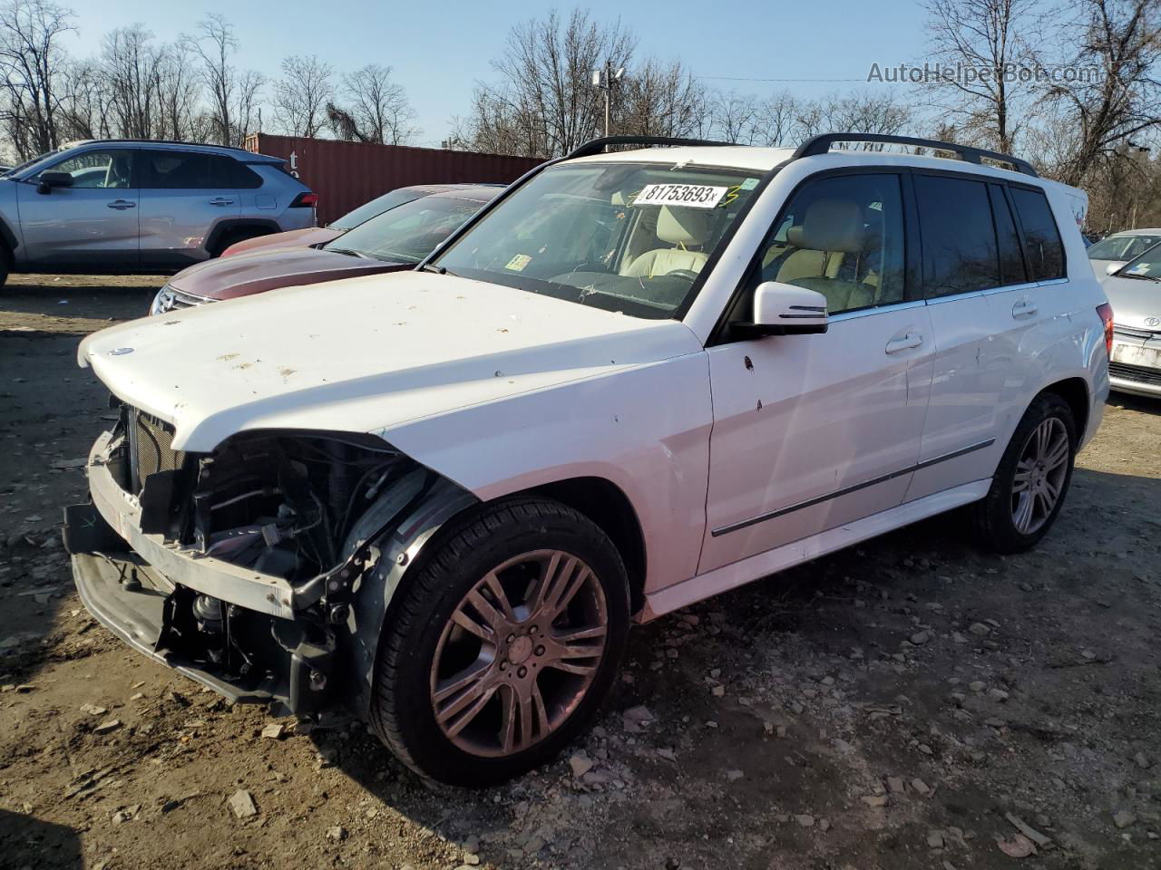 2013 Mercedes-benz Glk 350 4matic White vin: WDCGG8JB3DG053338