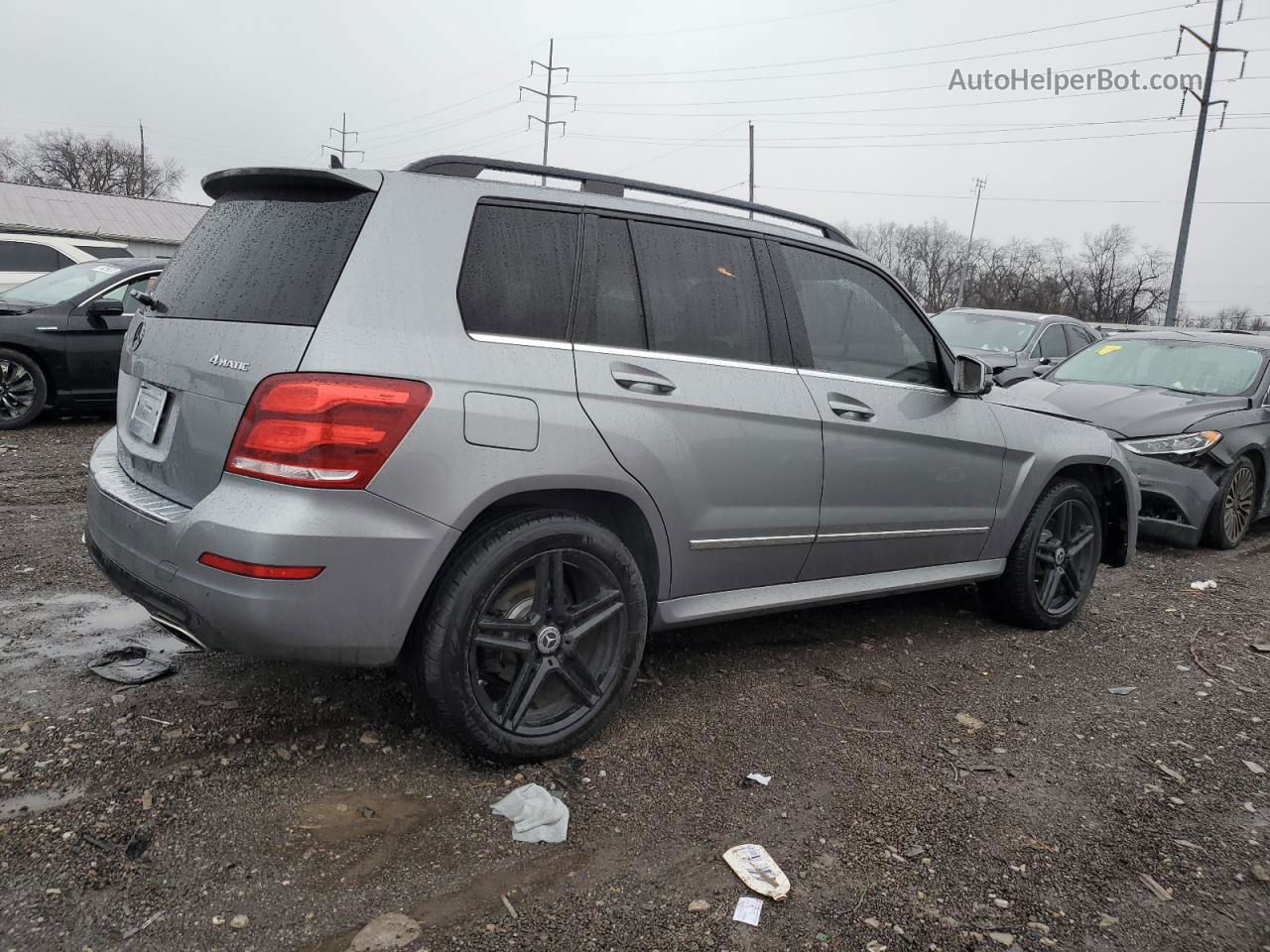 2013 Mercedes-benz Glk 350 4matic Silver vin: WDCGG8JB3DG123517