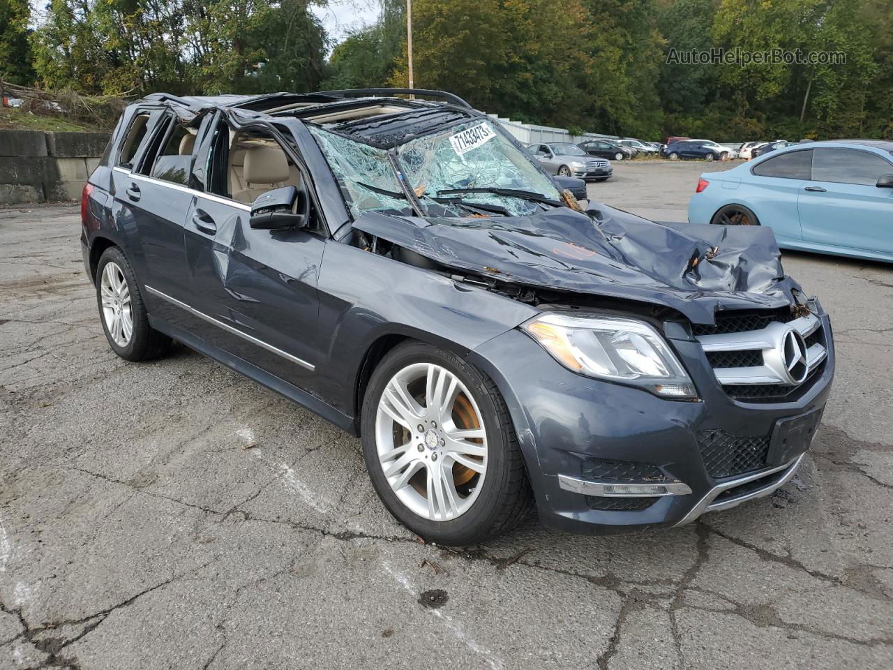 2013 Mercedes-benz Glk 350 4matic Gray vin: WDCGG8JB4DG093539