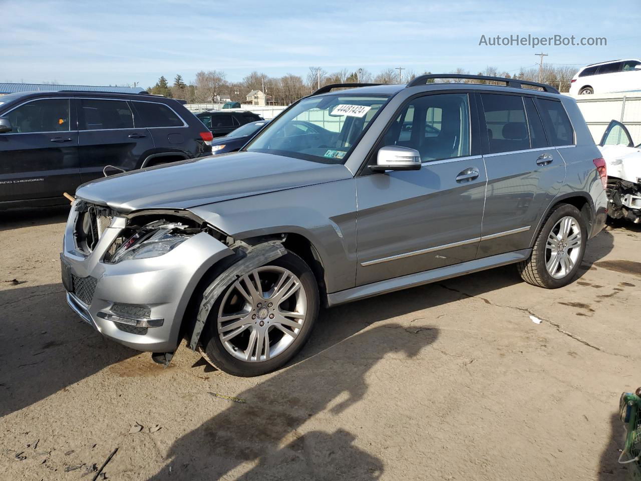 2013 Mercedes-benz Glk 350 4matic Silver vin: WDCGG8JB5DG057701