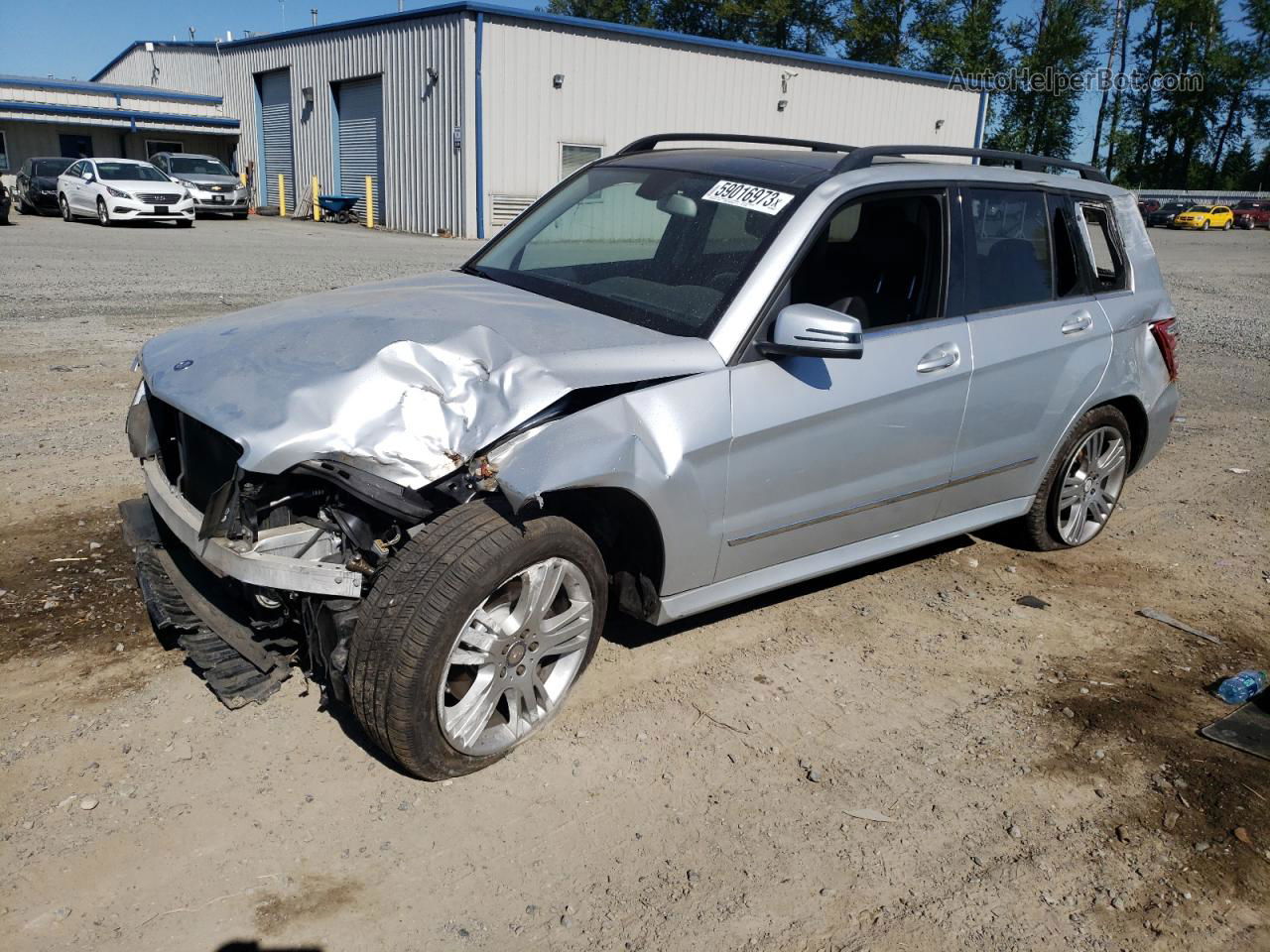 2013 Mercedes-benz Glk 350 4matic Silver vin: WDCGG8JB6DF955889