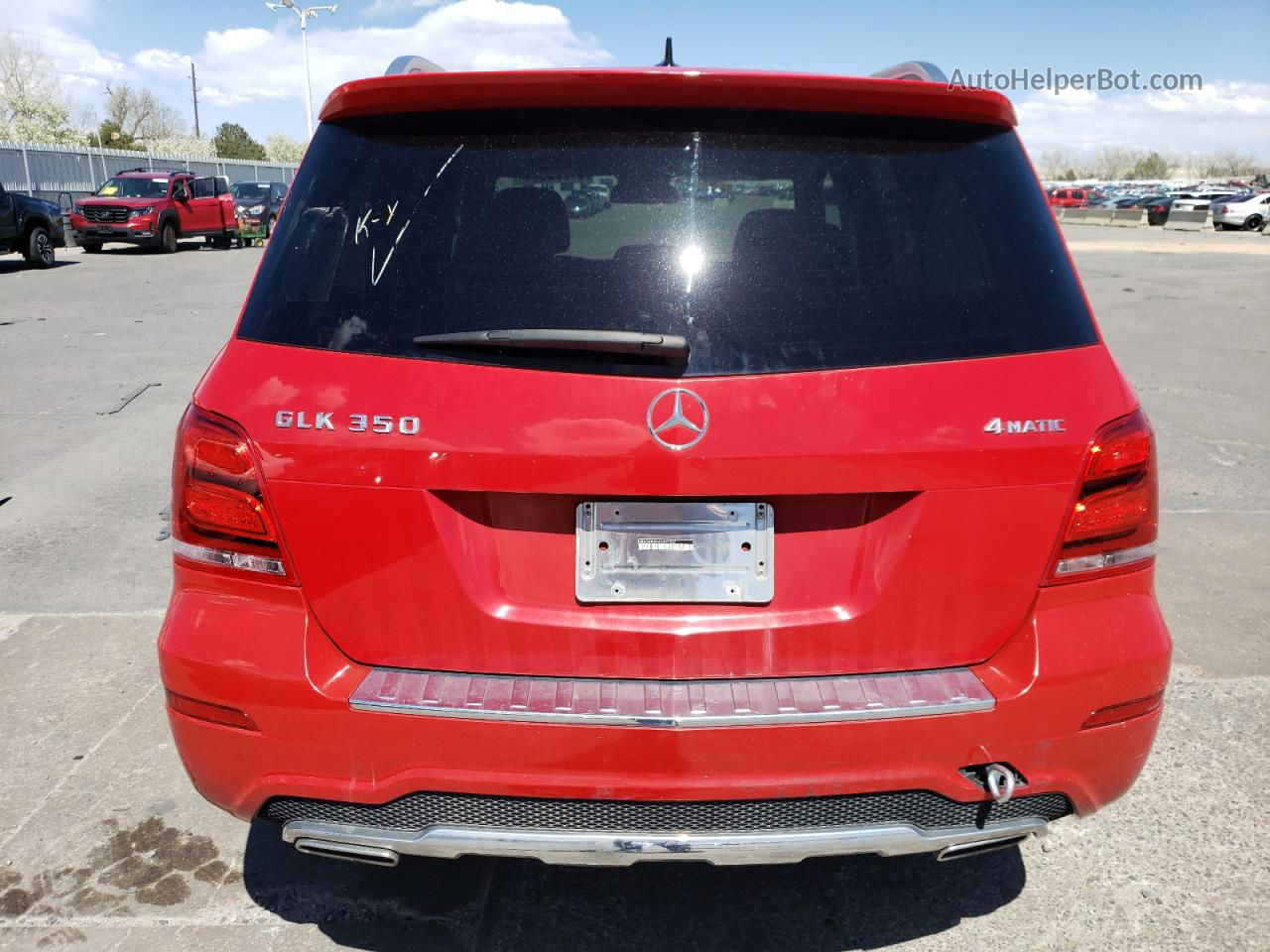 2013 Mercedes-benz Glk 350 4matic Red vin: WDCGG8JB6DG091937