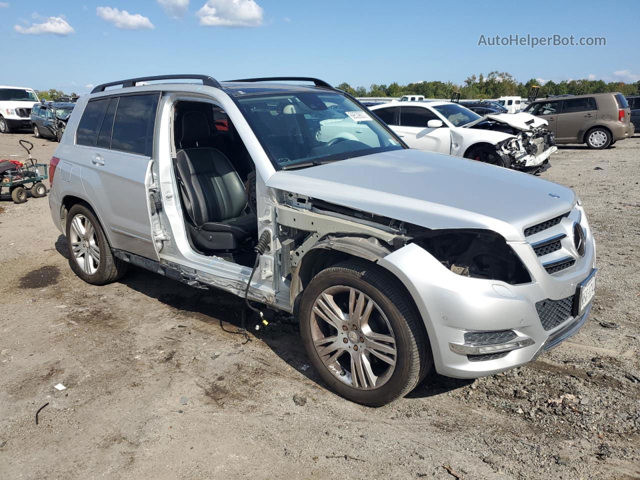 2013 Mercedes-benz Glk 350 4matic Silver vin: WDCGG8JB8DF896098