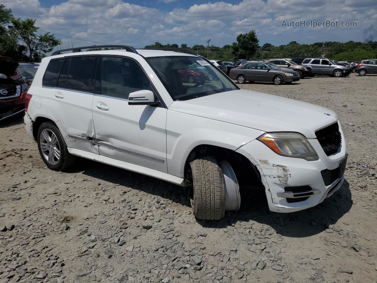 2013 Mercedes-benz Glk 350 4matic White vin: WDCGG8JB9DF999062